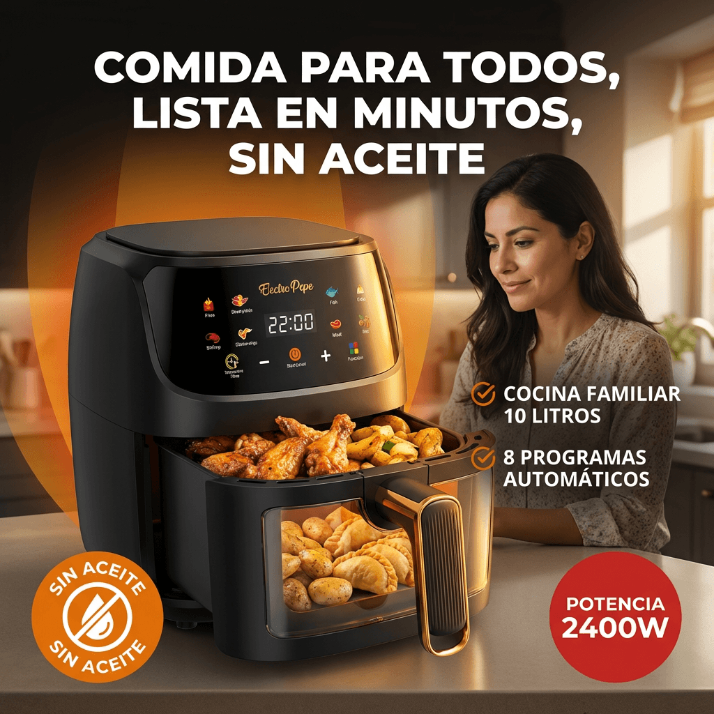 Freidora de Aire Digital XL 10L - Comida para toda la familia